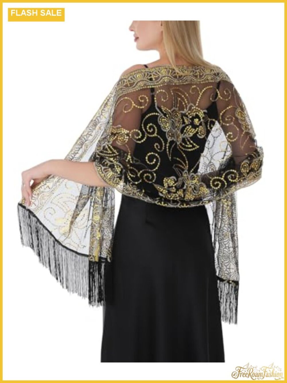 Sheer Lace Chiffon Shawl Wrap for Evening Dresses Formal Party Cover